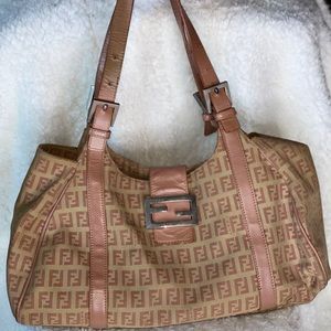 Fendi 🎀 Pink & Beige Handbag